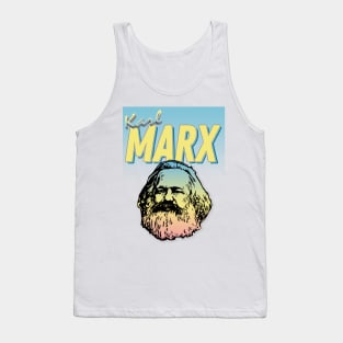 Karl Marx Graphic Design 90s Style Hipster Statement Tee Tank Top